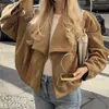 Abrigo de estilo cruzado versátil y personalizado para la temporada transfronteriza marca Z 2026, cuello de solapa, estilo europeo y americano, moda para mujer, manga larga, nuevo modelo ZA