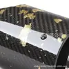 Bocal de Escape de Carro 63-95mm Adequado para BMW Série 12345 com Marca m Bocal de Escape Dourado Folha de Fibra de Carbono Bocal de Escape