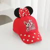 Gorra de Béisbol Infantil de Algodón con Lazo de Lentejuelas de Minnie, Sombrero de Sol para Niñas, Best-Seller Transfronterizo de Amazon