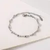 Nova pulseira estilosa de lingote de aço inoxidável fundido, banhada a vácuo em ouro 18K, design de nicho, acessório unissex atacado