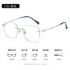 Óculos sem Aro Modernos Estilo Coreano para Miopia com Lentes de Grau, Faz o Rosto Parecer Menor para Rosto Limpo, Armação Sem Aro Ultraleve WT0003-10