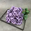 Flores Artificiales con 9 Cabezas de Rosa en Forma de Diamante, Adecuadas para Decoraciones de Hotel y Restaurante, Arreglos de Pasillo, Montajes de Boda y Decoraciones de Escenario