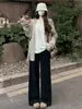 Nuevos Pantalones Anchos Casuales de Pierna Ancha para Mujer Estilo Coreano, Cintura Alta, Suaves y Cómodos, para Figuras Petite, Otoño 2026