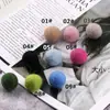 DIY Coreano-estilo bonito lã feltro cor sólida bola de cabelo artesanal bola 2cm acessórios para cabelo brincos brincos roupas sapatos e chapéus