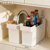 Caja de almacenamiento de armario estrecho BNBS, caja de almacenamiento lateral, organizador de cocina para artículos pequeños, engrosada y duradera