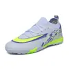 Zapatos de fútbol nuevos al por mayor transfronterizos para hombres y mujeres, modelos juveniles, con tacos largos, tacos pequeños, antideslizantes, transpirables y duraderos, adecuados para entrenamiento y partidos, disponibles en stock