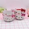 Tazón Grande de Melamina con Forma de Gatito Lindo Melody Dibujos Animados Tazón para Comida de Bebé Anticaídas Tazón de Sopa para Niños Tazón para Arroz