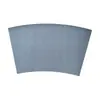 Mantel individual en forma de abanico de cuero PU con patrón de espiga, impermeable, a prueba de aceite, aislante térmico para mesas, para hoteles, restaurantes y uso doméstico, fácil de limpiar