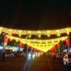 Linternas Festivas del Festival de Primavera sobre la Calle Cruce de Calles Luces de Calle LED Chino Festival Iluminación de Calle Luces Decorativas Festivas