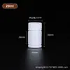 Botella redonda de plástico PET con forma de bambú, botella blanca sellada a prueba de fugas para productos de salud con junta, botella dispensadora de cápsulas y tabletas