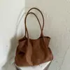 Bolsa Transversal Casual de Grande Capacidade Moda de Nicho Estilo Coreano 2026 Nova Tendência Elegante Simples Casual Bolsa de Ombro para Mulheres