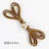 Nuevos Botones de Cheongsam Estilo Chino de Su, Tela Tejida a Mano, Cuentas de Jade Doble Corazón Loto, Botones Decorativos de Disco con Cola Larga, Venta al por Mayor desde el Fabricante
