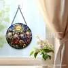 Espantalho do Sol Transfronteiriço Pingente de Vidro Colorido Ornamento de Vidro para Pendurar em Casa Decoração de Janela Colecionador de Sol de Jardim
