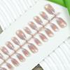 Armadura artesanal armadura pré-fabricada temperamento simples contas de vidro olho de gato gradiente roxo blush usando patch de unha de armadura 30 peças