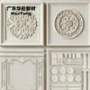 Decoração de casa personalizada para a casa inteira gesso arte teto estilo europeu painel de luz com relevo redondo componentes decorativos de teto para sala de estar