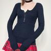 Suéter de manga larga con cuello redondo para mujer, estilo europeo y americano, de comercio exterior, otoño e invierno de AliExpress 2022