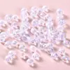 Cuentas Acrílicas de 8 mm Color Transparente Chapado, Cuentas Sueltas Facetadas Color Chapado, Materiales para Pulsera y Collar de Manualidades DIY al por Mayor