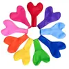 Balões de Látex Coloridos em Formato de Coração Flutuando no Ar para Decoração de Festa de Aniversário Infantil, Adereços para Criação de Cenário de Atmosfera de Noivado