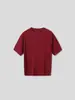 Série Luxury SilenciosoTricô de Seda de Amora Macia de Peso Pesado com Gola Redonda Manga Curta para Mulheres Verão Cor Sólida Pulôver Camiseta de Seda Genuína