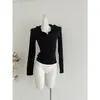 Primavera y Otoño 1*1 Terciopelo Alemán Nuevo Estilo Coreano Casual Camiseta con Capucha de Manga Larga para Mujer Corte Delgado Protección Solar Top Blanco