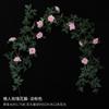 Flor artificial de ratán decorativa para conductos de aire acondicionado, revestimiento de paredes, techos, hojas, plantas verdes, rosas, flores artificiales enredaderas.