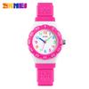Skmei zona horaria hermosa placa giratoria de diferencia horaria reloj de cuarzo con forma de flor para estudiante Amazon Navidad regalo para niños reloj