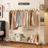 Cabideiro de chão resistente para uso doméstico no quarto, cabideiro interno móvel, varal simples, cabideiro de dormitório
