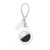Soporte para Airtag para Air Tags de Apple con Correa de Llavero, Funda Protectora Antirrayones a Prueba de Golpes para Localizadores de Artículos Air-Tag