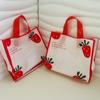 Linda bolsa de tienda de ropa con cara sonriente, bolsa de regalo, tienda de ropa para niños y niñas, bolsa de plástico portátil, embalaje de caja de zapatos, logotipo al por mayor