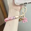Cable de teléfono, correa para teléfono móvil, cordón de cristal, colgante pequeño, decoración de accesorio para teléfono, correa para teléfono móvil, correa antipérdida, cordón de silicona