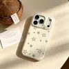 Funda de teléfono esmerilada con lunares de estrella de cinco puntas adecuada para Apple, Huawei, Vivo, Xiaomi, Oppo, Honor, iPhone 17 Pro