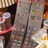 Fita adesiva ZABC cortada em formato, da série "Refeições da Manhã e da Noite", com 4 designs diferentes para decorar planners e scrapbooks com motivos de comida.