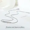 Acero de Titanio 7 Piedras Cara Sonriente Collar Moda Femenina Lujo Accesible Collar con Colgante de Diamante Súper Brillante Lujo Accesible Accesorios de Gama Alta