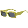 Gafas de Sol Cuadradas de Moda Europeas y Americanas, Visores Solares Antivibración para Conducir, Gafas de Sol Verdes de Aguacate Modernas y Versátiles