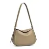 Bolsos de Piel de Vaca de Primera Capa de Gran Capacidad para Mujer Tipo Concha Nuevo Popular Bolso Cruzado Casual Bolso de Hombro Único Bolso de Axila