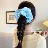 Goma de pelo estilo perezoso Flor de pelo grande estilo coreano Bufanda cuadrada de alta gama para niña Cuerda para el pelo Banda elástica Cuerda para el pelo Accesorios para el pelo