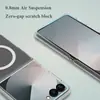 Adequada para a capa do telefone Samsung Z Flip 7 com atração magnética, transparência, finura e compatibilidade com a pele LeReach