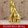 Estatueta de Cachorro em Cobre, Enfeites de Cachorro do Zodíaco Chinês em Cobre, Decoração de Casa, Artesanato Metálico para Escritório, Presentes de Exibição