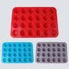 12/24 mesmo molde de bolo de silicone hemisférico molde de cozimento antiaderente silicone assadeira engrossada 24 mesmo redonda