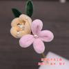 Bolsa de material DIY de terciopelo imitación degradado hecho a mano ropa china antigua accesorios para el cabello chirrido gordo horquilla peine en U accesorios