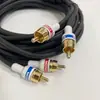 Suministro Directo de Fábrica Cable de Audio RCA Monstruo Estéreo de Coche Amplificador Subwoofer DSP Cable de Señal de Modificación Dos a Dos
