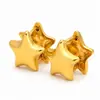 Pendientes de Clip para Oreja Estrella Dorada Acero Inoxidable 316 Lujo Ligero Versátiles Transfronterizos En Stock Venta al por Mayor de Fábrica Estilo de Nicho Europeo y Americano