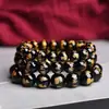 2026 Pulsera Auténtica de Ágata Roja Natural Namaste Buda Amitabha Cuentas de Oración de Ágata Negra Amuleto de Paz