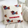 Almofada Animal de Desenho Animado Escandinavo Capa de Almofada para Sofá de Sala de Estar Almofada Fofa Americana de Cabeceira Apoio de Costas para Cachorro Dopamina