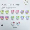 Gelo Transparente Glitter Fino Coroa Dopamina Gravata Borboleta Gato Cor Mista Resina Joias para Unha DIY Acessórios para Manicure Creme