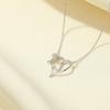 Collar Banyan Tree S925 de plata con 26 letras en inglés Love Rose, cadena de clavícula ligera y lujosa para mujer, regalo para el Día de la Madre
