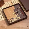 Cuaderno Tejido de Bambú Estilo Chino A5 Grueso Bloc de Notas de Negocios Creativo Tendencia Nacional Retro Corporativo Logo Personalizado