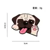 Broche de Cachorro Fofo Desenho Animado Corgi Dachshund Fofo Acessórios para Mochila de Estudante Metal Ecológico Atacado