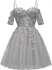 Falda Corta de Malla Bordada tipo Tutú con Diseño de Ballena para Ceñir la Cintura, Vestido Elegante para Sesiones de Fotos de Cumpleaños y Uso Diario, Vestido de Alta Gama