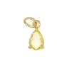 Colgante de Gota de Agua de Oro de 14 Quilates que Conserva el Color Accesorios para Manualidades Cobre Chapado en Oro Amuletos de Piedras Preciosas de Colores Colgantes para Collares Hechos a Mano con Cuentas